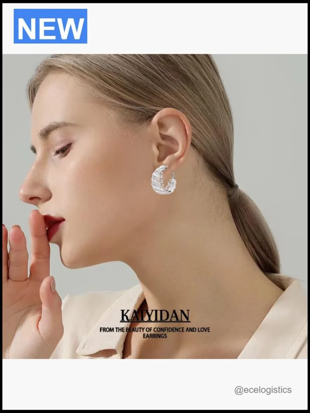 Chunky Gold Hoop Earrings Women Trendy Geometric Dangle Huggie Earring Gift